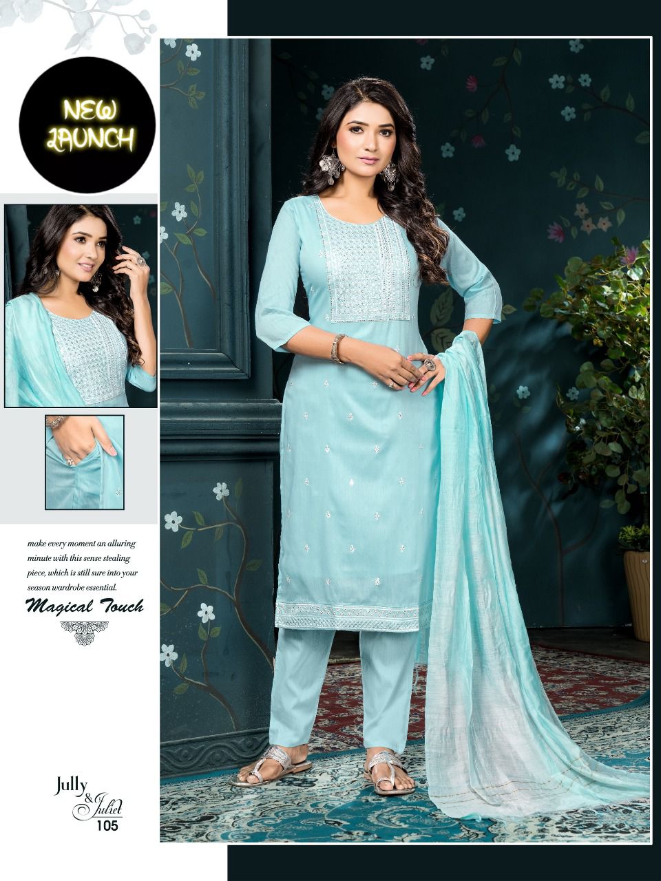 Beauty Jully Juliet Wholesale Kurti With Bottom Dupatta Collection 